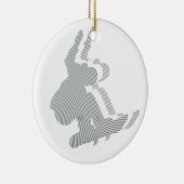 Snowboard-Logo-Entwurfs-Verzierung Keramikornament (Rechts)