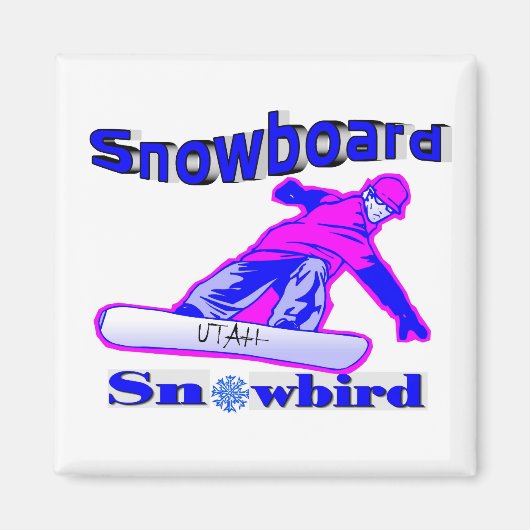 Snowboard Magnet (Vorne)