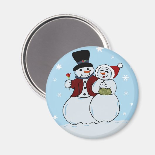 Snowboard Magnet (Vorderseite/Rückseite)