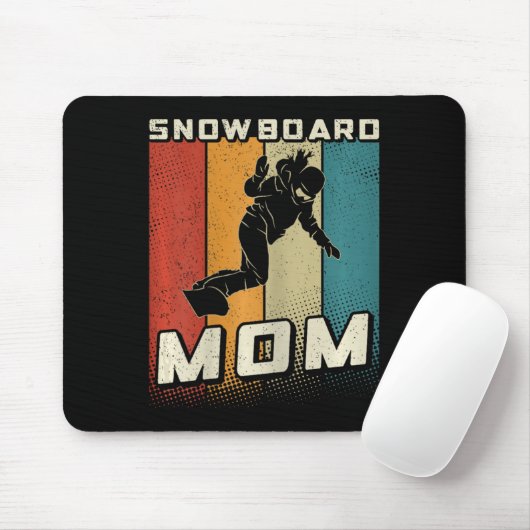 Snowboard Mama Snowboarden Mutter Snowboarder Mama Mousepad (Mit Mouse)