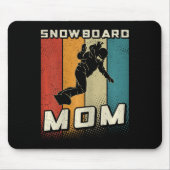 Snowboard Mama Snowboarden Mutter Snowboarder Mama Mousepad (Vorne)