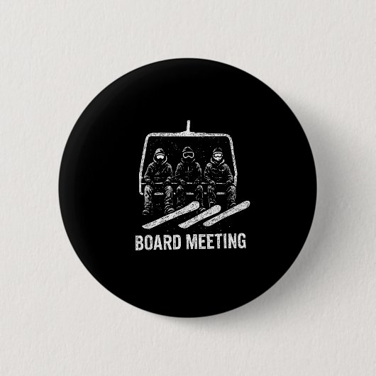 Snowboard Meeting Snowboarding Vacation Skiing Button (Vorderseite)