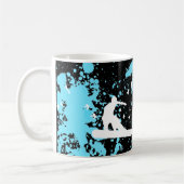 snowBOARD mit Vögeln Tasse (Links)