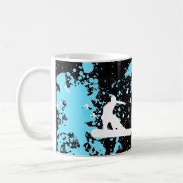 snowBOARD mit Vögeln Tasse