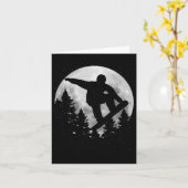 Snowboard Moon Snowboarden Wintersport Snowboarden Karte (Gelbe Blume)