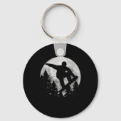 Snowboard Moon Snowboarden Wintersport Snowboarden Schlüsselanhänger (Vorderseite)