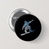 Snowboard Mountain T Shirt - Geschenk für Snowboar Button (Vorne & Hinten)