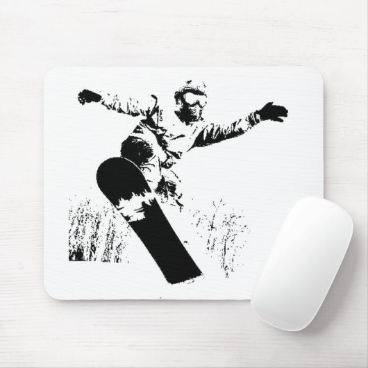 Snowboard Mousepad (Mit Mouse)