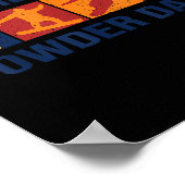 Snowboard - No Friends On Wder Days - Snowboarder Poster (Ecke)