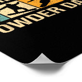 Snowboard - No Friends On Wder Days - Snowboarding Poster (Ecke)