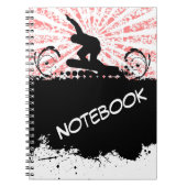 Snowboard-Notebook Notizblock (Vorderseite)
