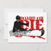snowBOARD ODER DIE Einladung (Vorderseite)