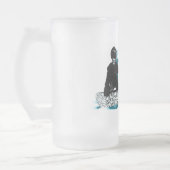 Snowboard ODER DIE Mattglas Bierglas (Links)