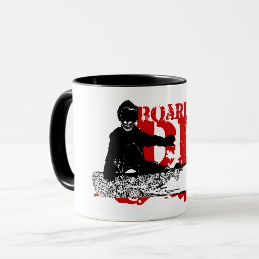 Snowboard ODER DIE Tasse (Vorderseite Links)