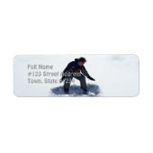 Snowboard Ollie Rücksendeadresse (Vorne)