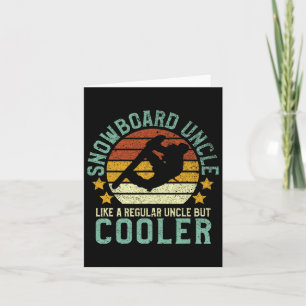 Snowboard Onkel Vintages Snowboarden Geschenk Sn Karte