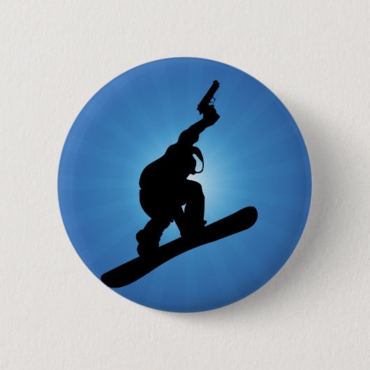 Snowboard Outlaw Button (Vorderseite)
