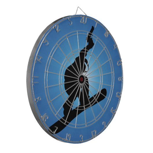 Snowboard Outlaw Dartscheibe (Vorderseite Links)