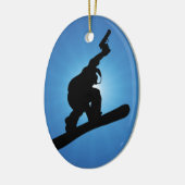 Snowboard Outlaw Keramikornament (Links)