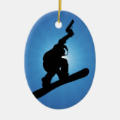 Snowboard Outlaw Keramikornament (Vorne)