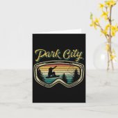 Snowboard Park Stadt Utah Störende Goggles Big Ai Karte (Gelbe Blume)