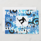 Snowboard-Party Einladung (Rückseite)