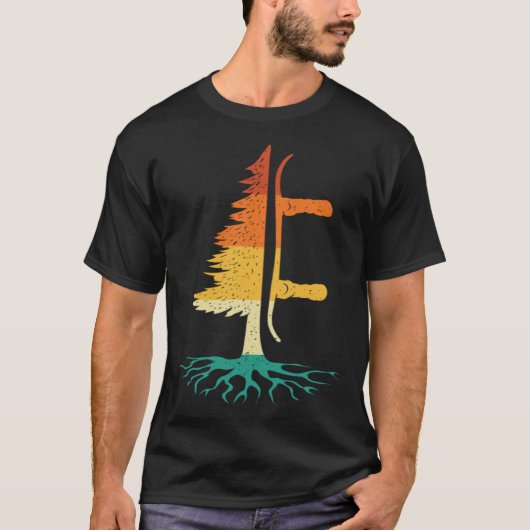 Snowboard Pine Tree  Snowboarding Snowboarder Wint T-Shirt (Vorderseite)