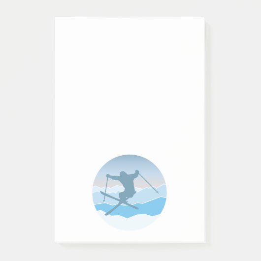 Snowboard Post-it Klebezettel (Vorderseite)