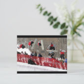 Snowboard Postcard Postkarte (Stehend Vorderseite)