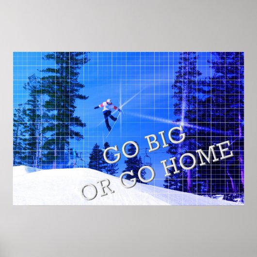 Snowboard-Poster Poster (Vorne)