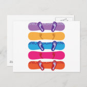Snowboard Postkarte (Vorne/Hinten)