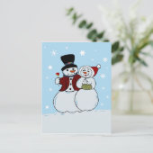 Snowboard Postkarte (Stehend Vorderseite)