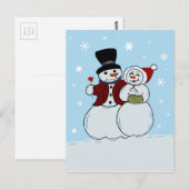 Snowboard Postkarte (Vorne/Hinten)