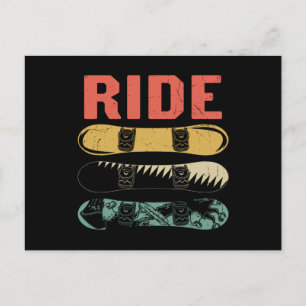Snowboard Postkarte