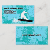 Snowboard-Powder Visitenkarte (Vorne/Hinten)