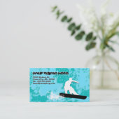 Snowboard-Powder Visitenkarte (Stehend Vorderseite)