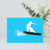 Snowboard : Powderpfad Einladung (Stehend Vorderseite)