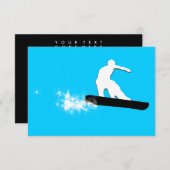 Snowboard : Powderpfad Einladung (Vorne/Hinten)