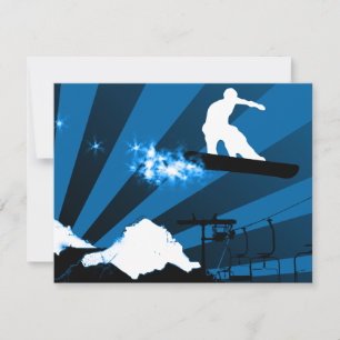 Snowboard : Powderpfad Einladung