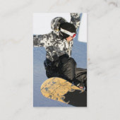 Snowboard-Produkteinführungs-Visitenkarten Visitenkarte (Rückseite)