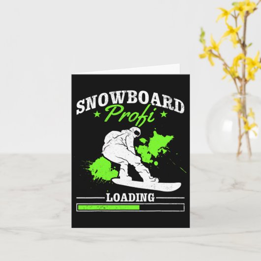 Snowboard Profi Loading I Freestyle Snowboard Schn Karte (Gelbe Blume)