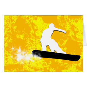 Snowboard. Pulverschnee.