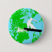 Snowboard. Pulverschnee. Button (Vorderseite)