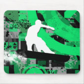 Snowboard. Pulverschnee. Mousepad (Vorne)