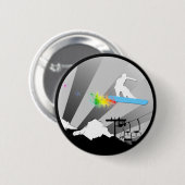 Snowboard. Pulverspur Button (Vorne & Hinten)