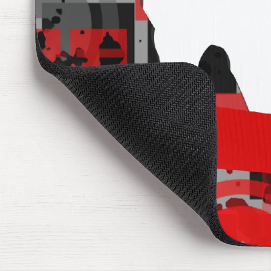 Snowboard. Pulverspur Mousepad (Ecke)