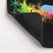 Snowboard. Regenbogen. Mousepad (Ecke)