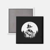 Snowboard Retro Snowboarden Geschenk Magnet (Vorderseite/Rückseite)