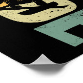 Snowboard Ride Vintag Retro Poster (Ecke)