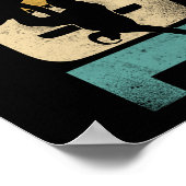 Snowboard Ride Vintag Retro Poster (Ecke)